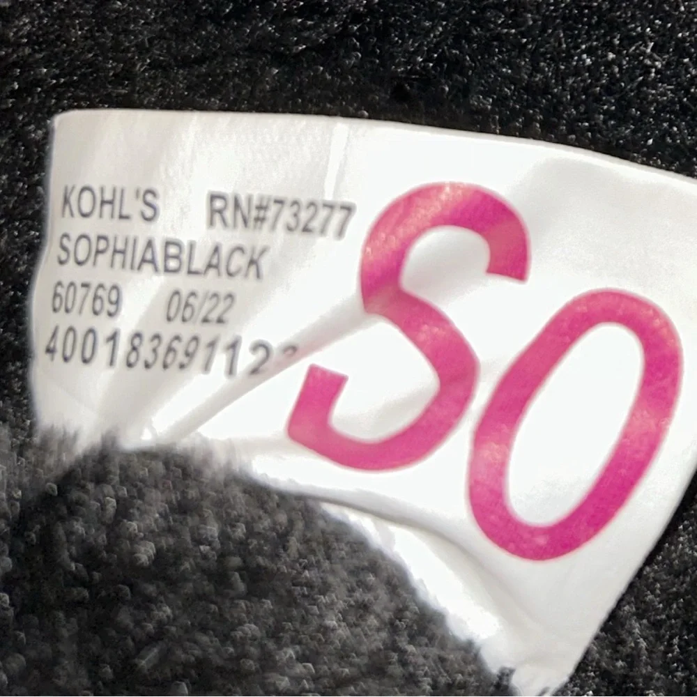 SO Sophia Girl's Black Winter Boots Size 13